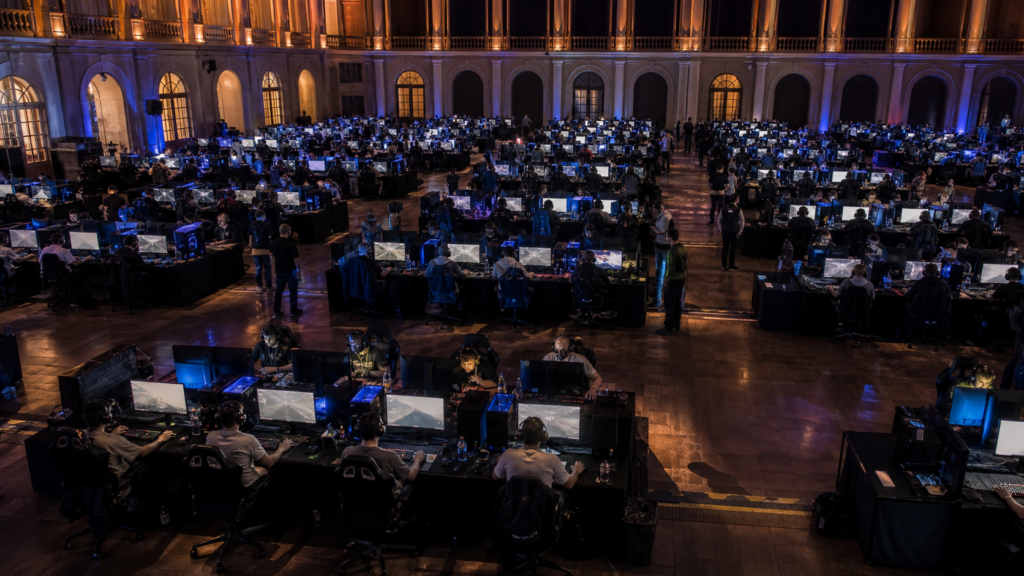 Large Counter-Strike open qualifier LAN in Paris