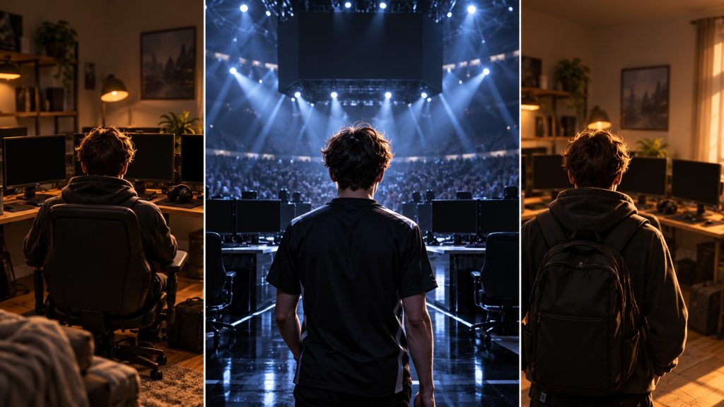 Un parcours de joueur va d'une salle régionale à une scène d'élite, puis revient