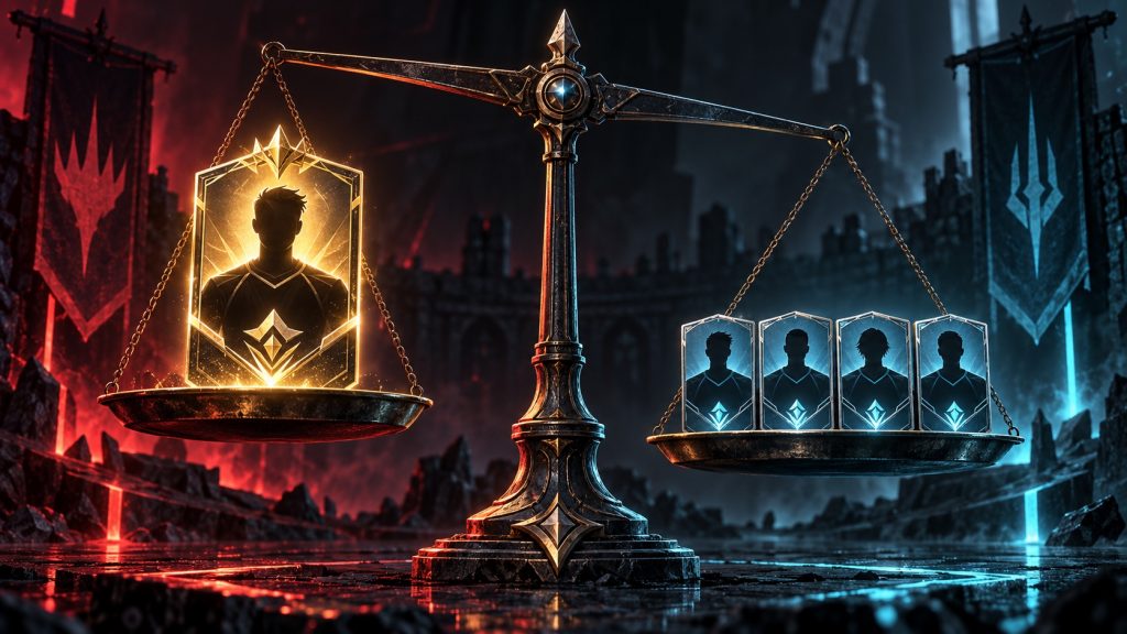 Ein Fantasy-Kaderbudget balanciert eine Premium-Auswahl gegen vier günstigere Plätze aus