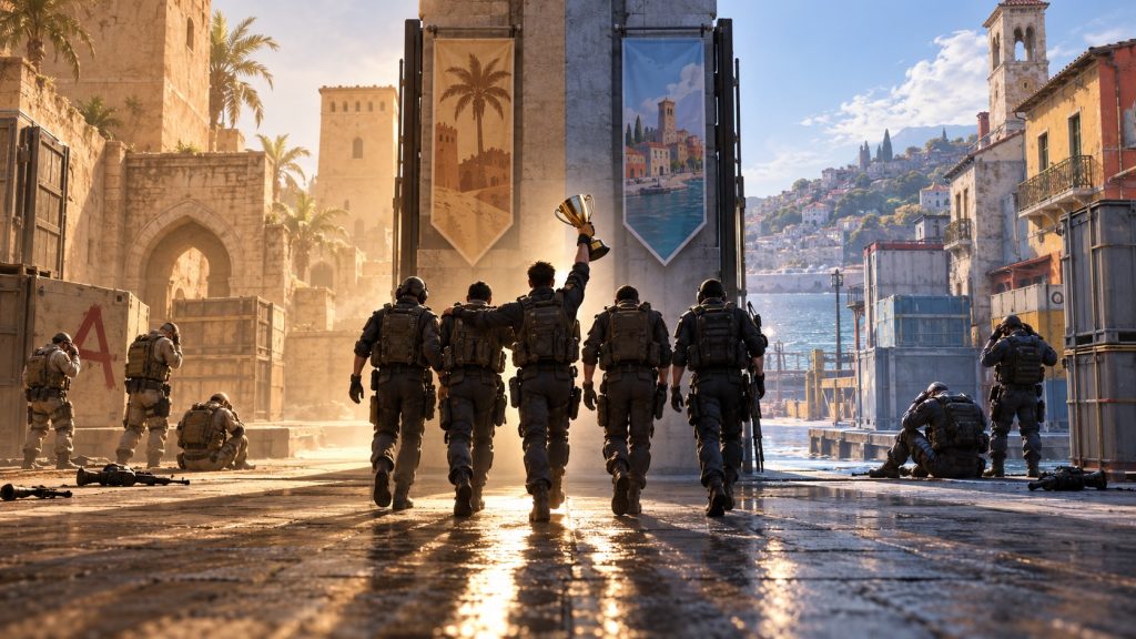 2マップのグランドファイナルはDust2とInfernoをイメージしたシーンで閉幕