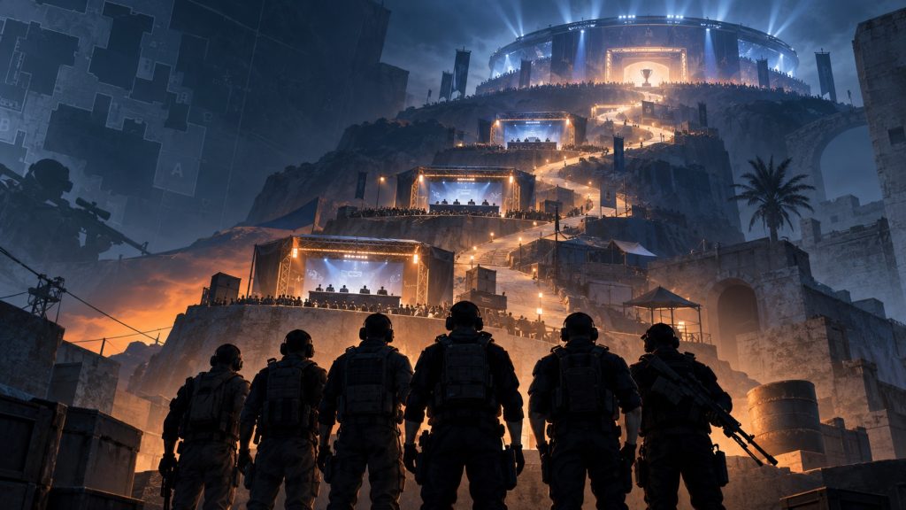 A team begins a long ranking route through open LAN events