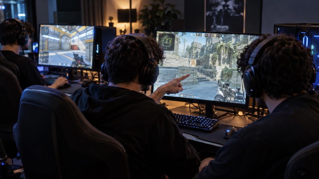 Illustrativt Counter-Strike-træningslokale; ikke faktisk hold- eller kampoptagelse.